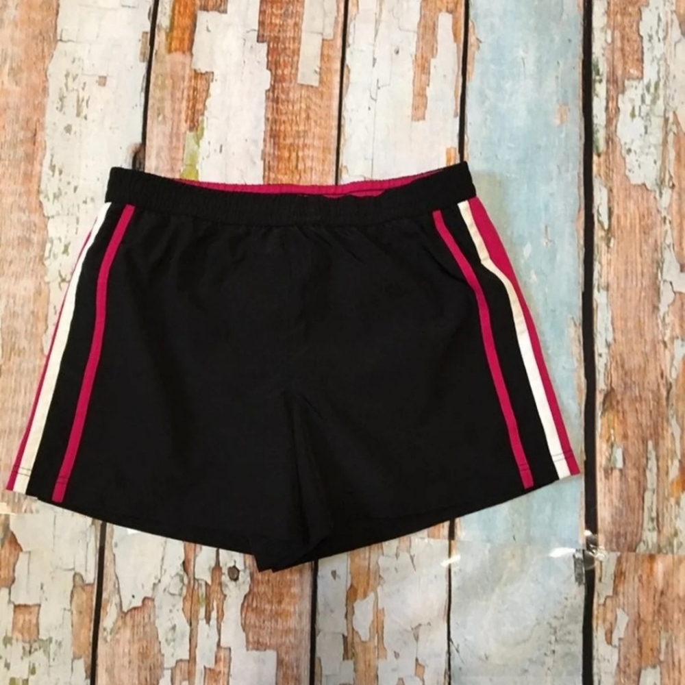Black lined shorts / bathsuit shorts